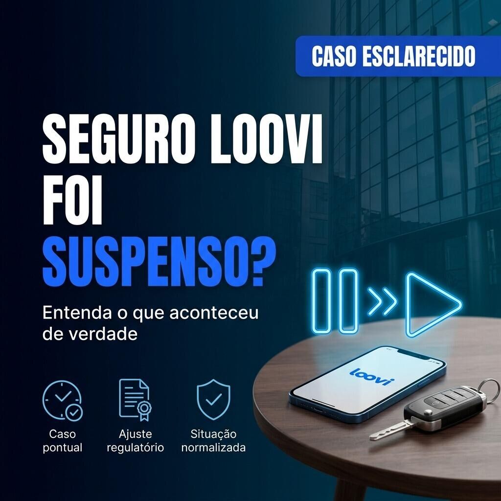 Imagem ilustrativa para o artigo Seguro Loovi Foi Suspenso? O Que Realmente Aconteceu e o Que Isso Muda Pra Você