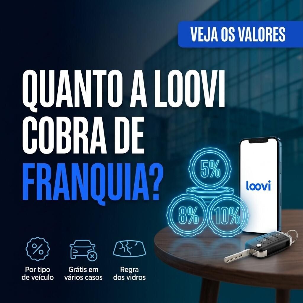 Imagem ilustrativa para o artigo Quanto a Loovi Cobra de Franquia? Veja os Percentuais por Tipo de Veículo