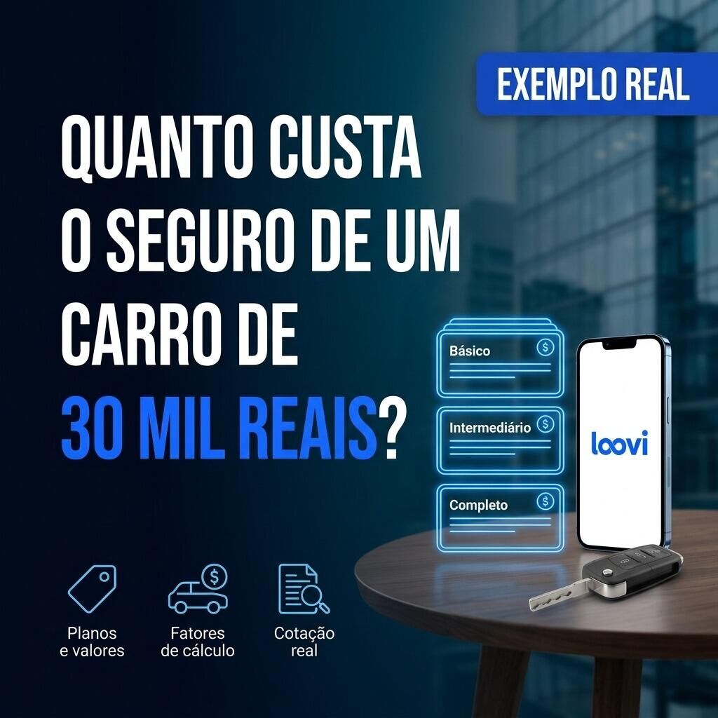 Imagem ilustrativa para o artigo Quanto Custa o Seguro de um Carro de 30 Mil Reais?