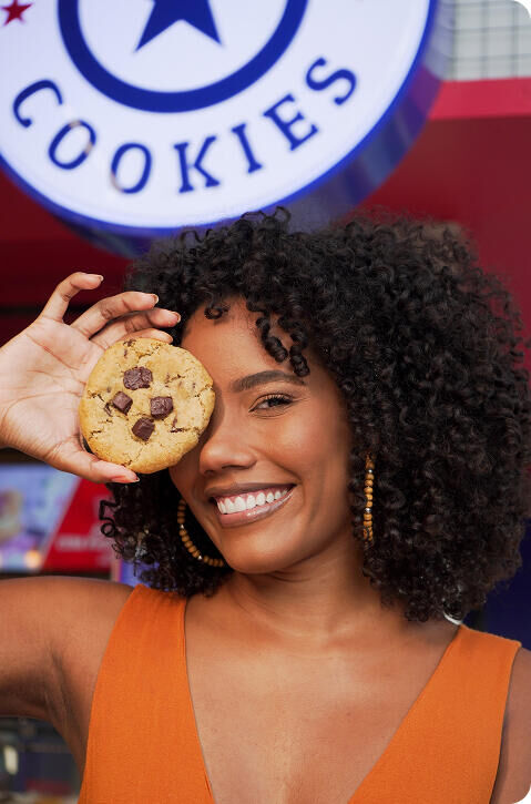 Produção de cookies American Cookies