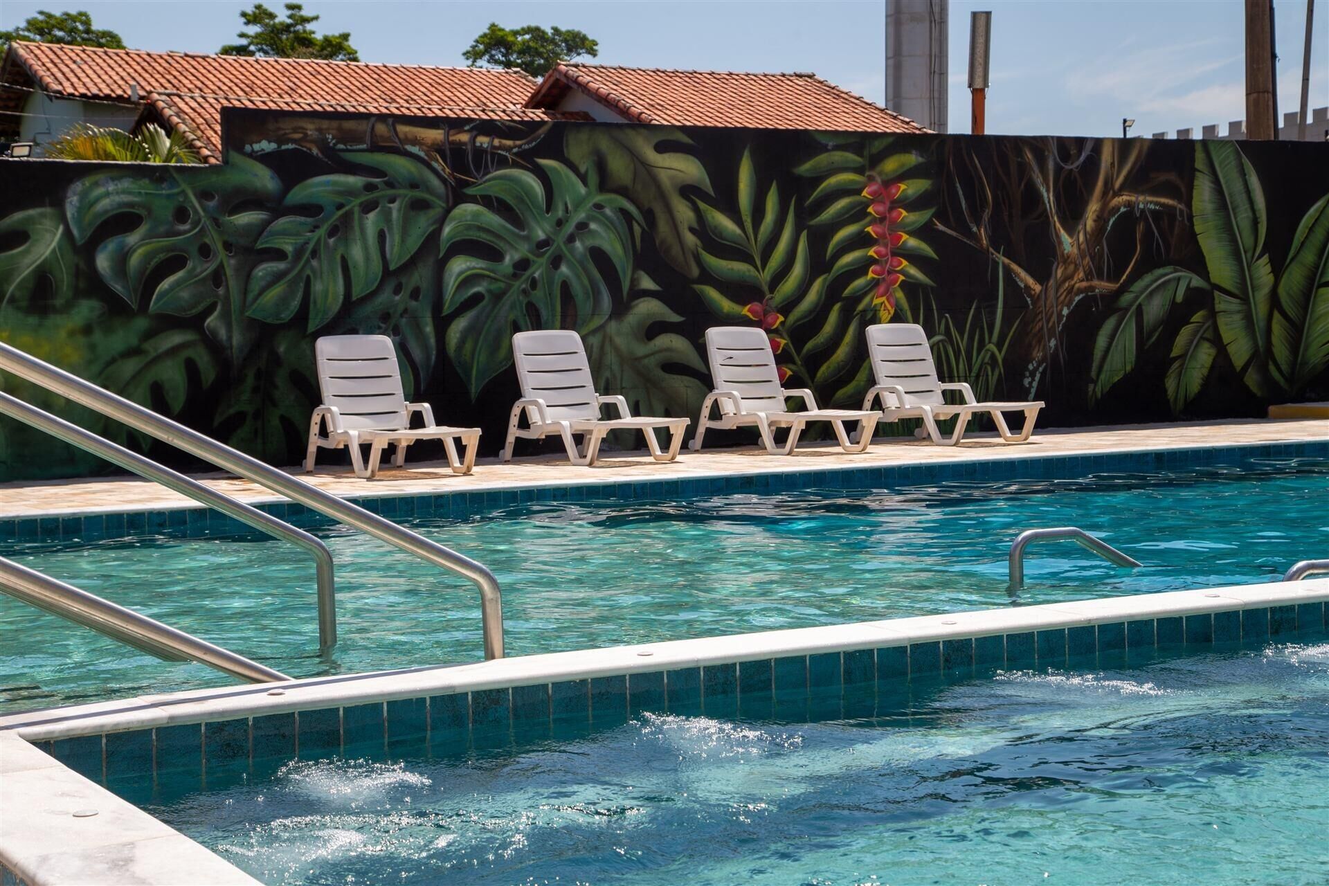 Ambientes de convivência do hotel.