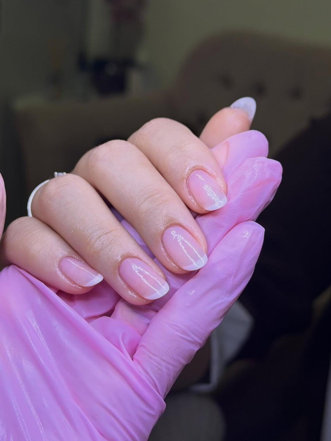 Unhas depois do alongamento com Pamela Rezende