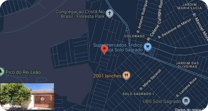 Mapa. Rua Armando Bianchi, 127