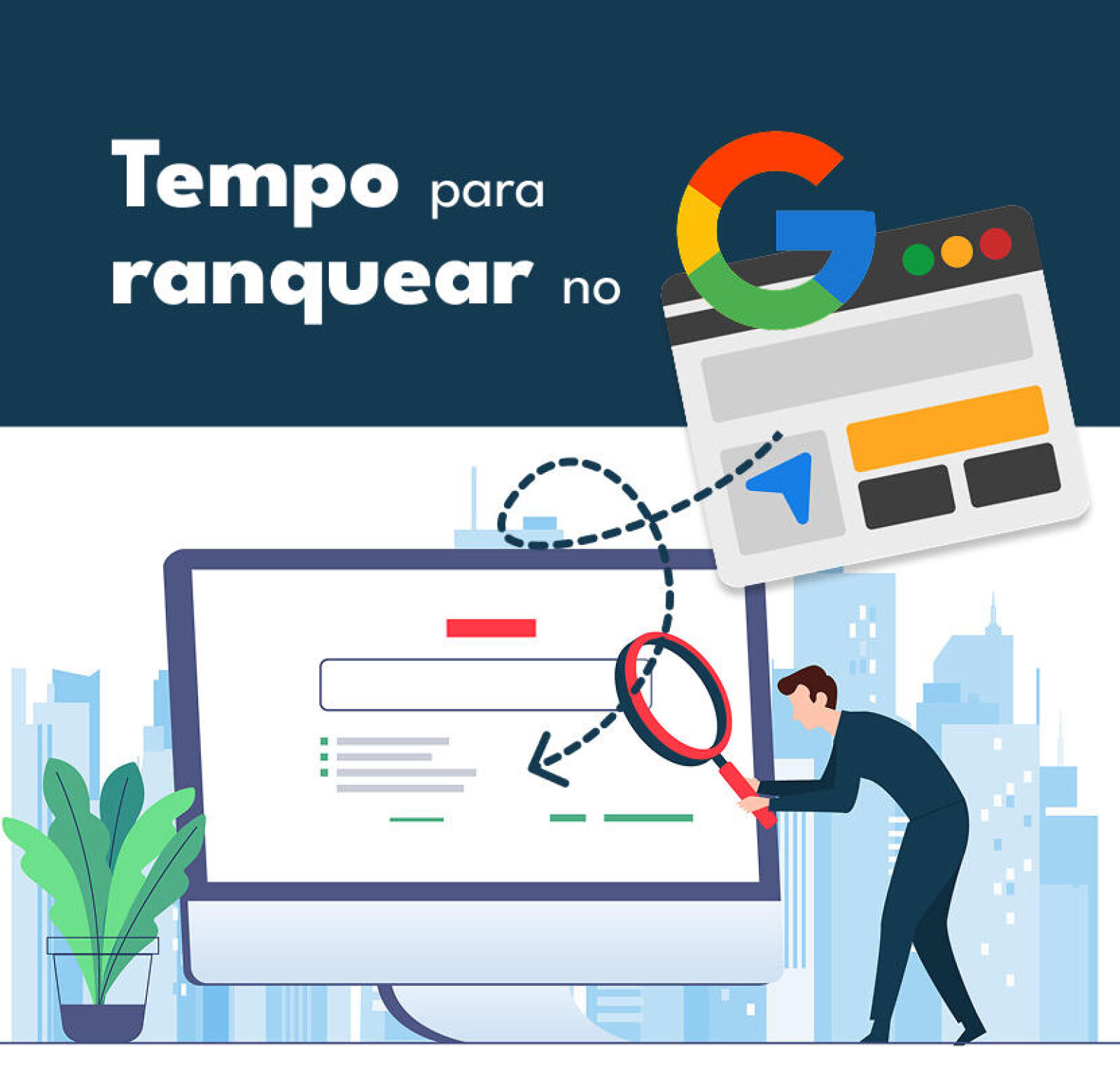 Imagem de capa do artigo Quanto tempo leva para um site ranquear no Google? Veja médias de tempo
