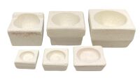 Imagem de Cadinhos Quadrados de Cerâmica para Fundição de Metais - Escolher Tamanho