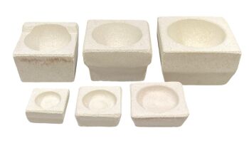 Imagem do produto Cadinhos Quadrados de Cerâmica para Fundição de Metais - Escolher Tamanho