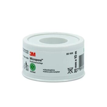 Imagem de Fita Micropore 25mm X 10mm Bege 3M