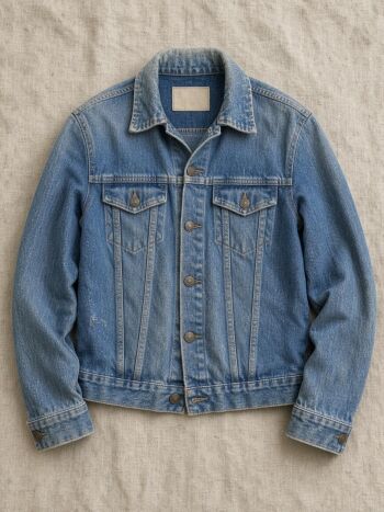 Imagem de Jaqueta jeans clássica lavagem média
