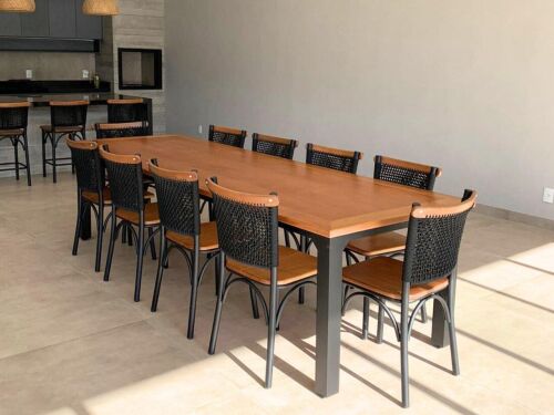 Imagem do produto Mesa Industrial Florença 270x100 com Cadeira Lille