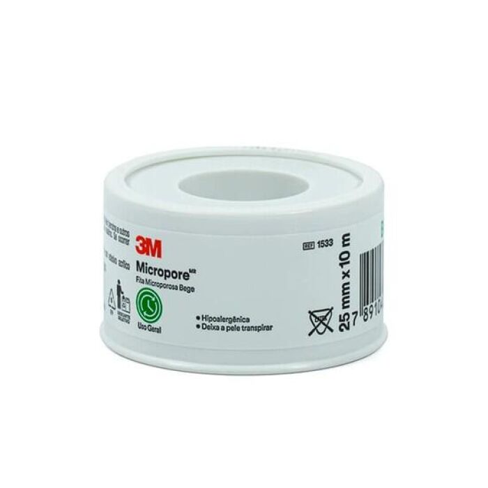 Imagem de Fita Micropore 25mm X 10mm Bege 3M