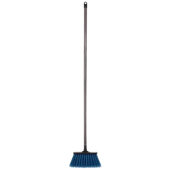 Imagem de Vassoura Multiuso de Nylon 19 cm com Cabo de Madeira 1,20 m – Nobre
