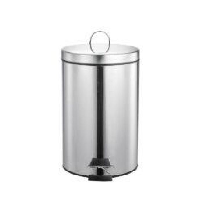 Imagem de Lixeira Inox Redonda com Pedal 12 L Polido – Mood