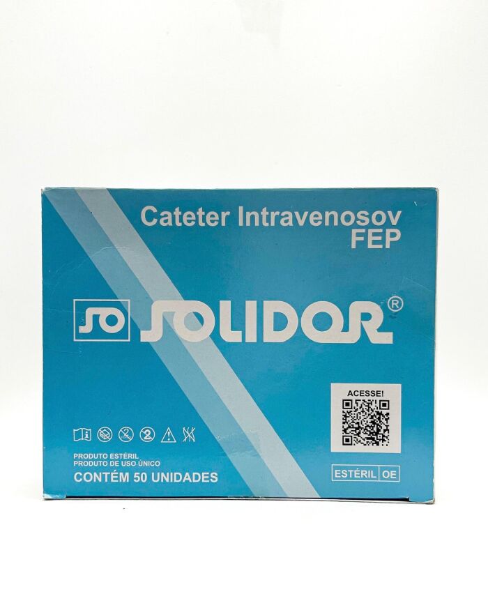 Imagem de Cateter Intravenoso 20G Solidor - Caixa Com 50 Unidades