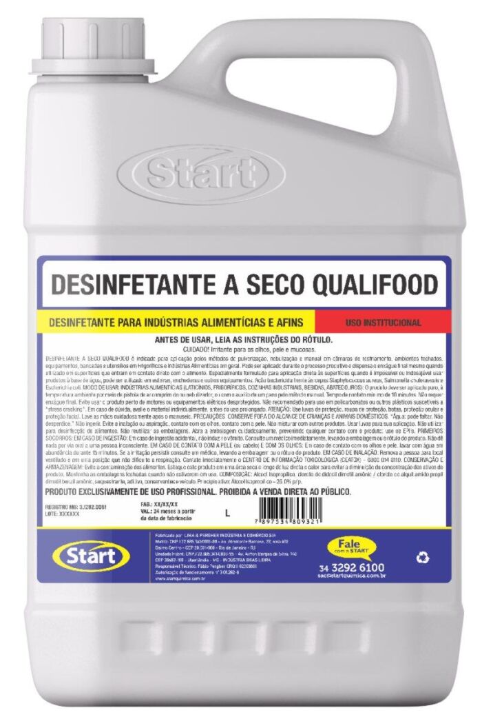 Imagem de Desinfetante a Seco Qualifood START 5L