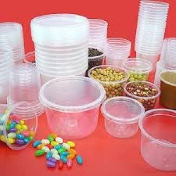 Imagem de Potes Plásticos com Tampa Transparente