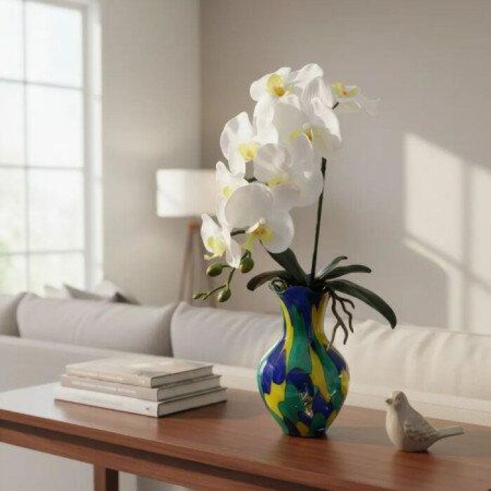 Imagem de Orquídea Phalaenopsis Artificial 80 cm