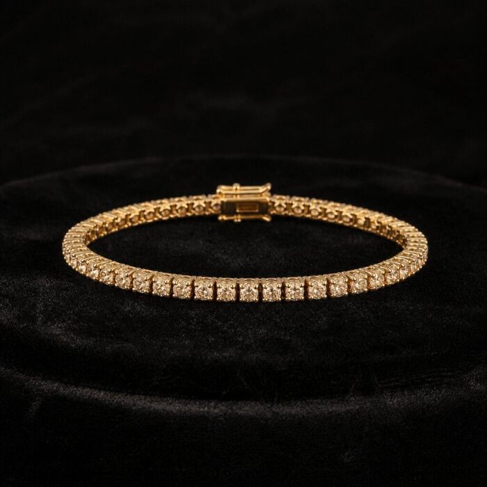 Imagem de Pulseira riviera dourada