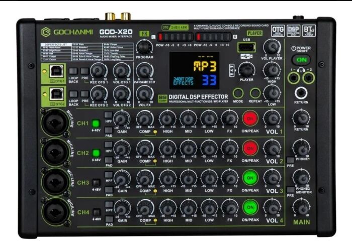 Imagem de Mesa de Som Digital DSP Gochanmi