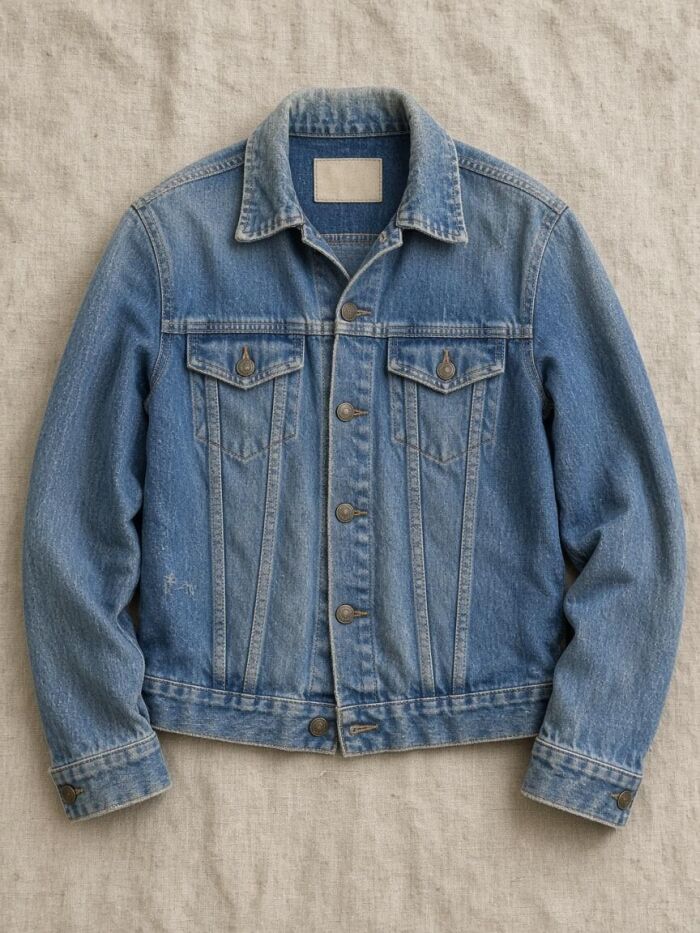 Imagem de Jaqueta jeans clássica lavagem média