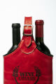 Imagem adicional 1 do item PORTA-VINHOS EM COURO VERMELHO PARA DUAS GARRAFAS