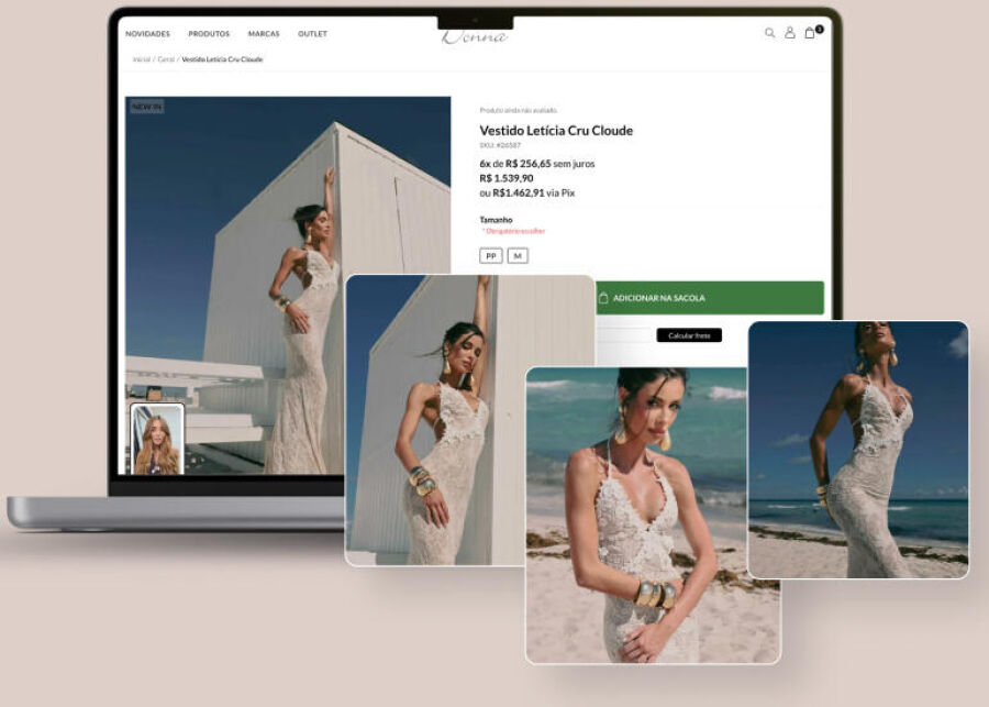 loja virtual com imagens adicionais