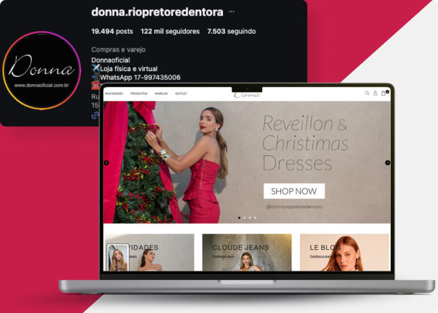 donna oficial instagram e loja virtual