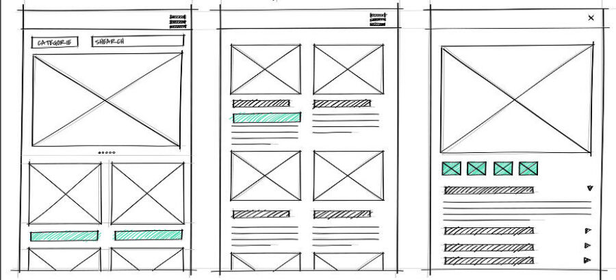 wireframe website
