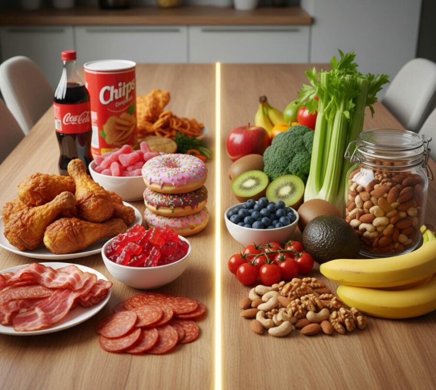 Image: Studies show that dietary choices directly influence skin aging.