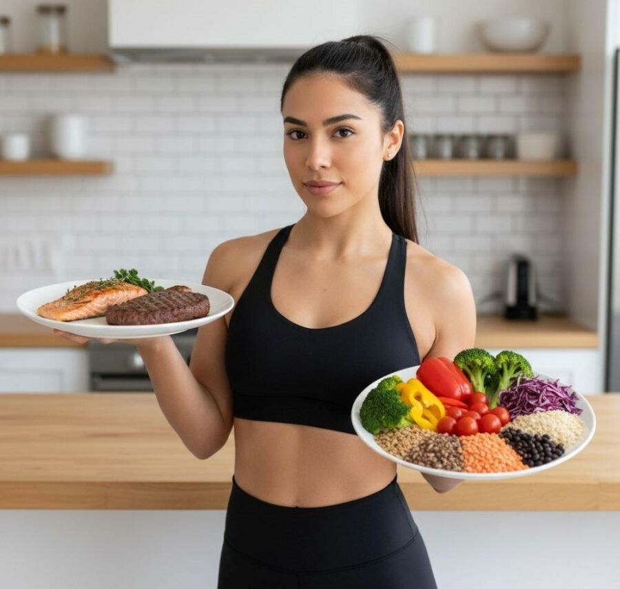 Imagem Não-é-a-carne-que-constrói-músculos-mas-sim-proteína-adequada-treino-e-constância