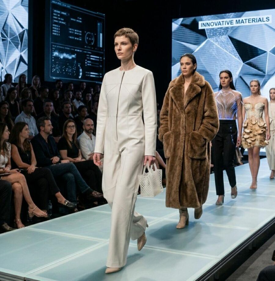 Image: What was once a laboratory is now appearing on the catwalks.