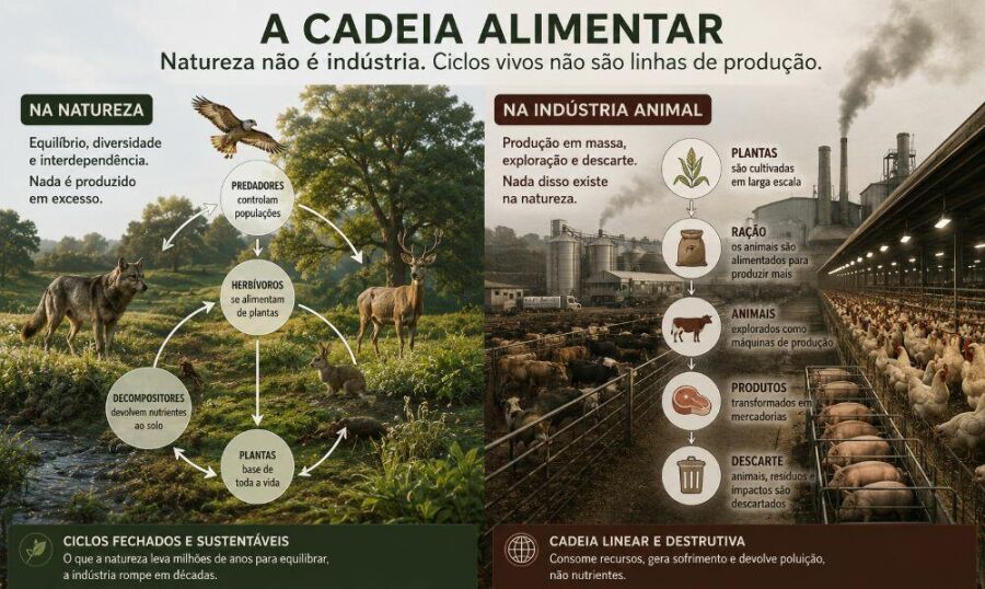 Image: Food chain is not industrial production of living beings
