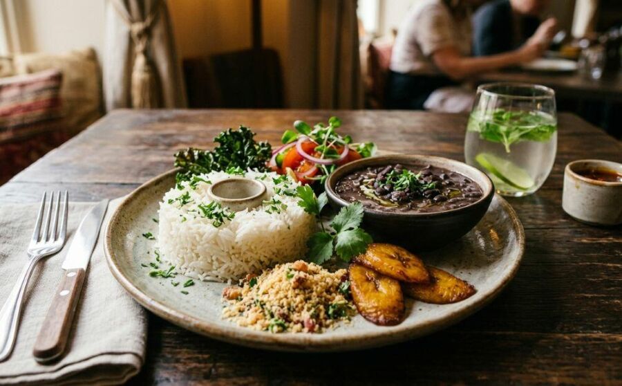 Image: Beans are richer in lysine and rice is richer in methionine, and together they form a nutritionally powerful combination.
