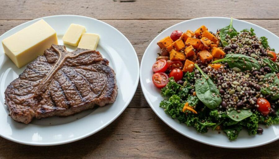 Image Two-plates-Two-views-of-health-Science-has-already-chosen-its-side