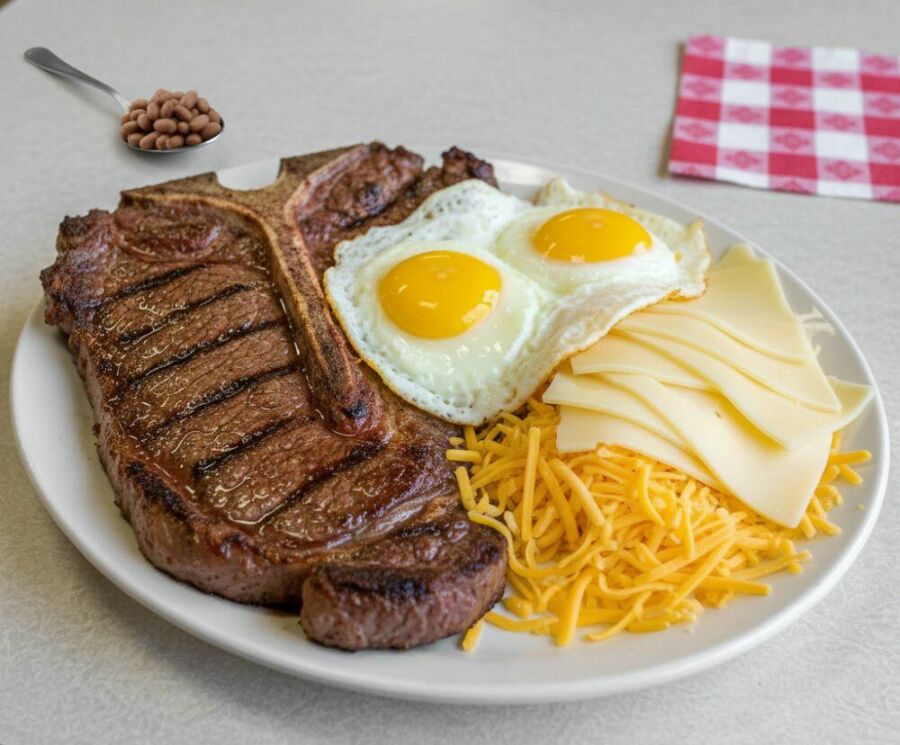 Image: When protein becomes the absolute protagonist, balance disappears from the plate.