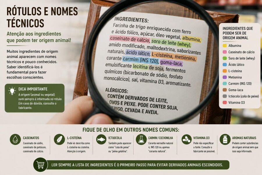 Imagem Conhecer-os-nomes-técnicos-dos-ingredientes-é-uma-das-melhores-formas-de-evitar-derivados-animais