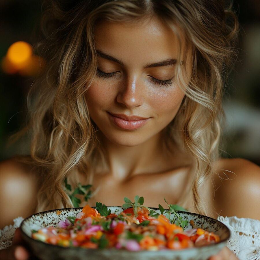 Imagem Mindful%20Eating-é-estar-presente-em-cada-mordida-saboreando-o-alimento-com-atenção-e-consciência