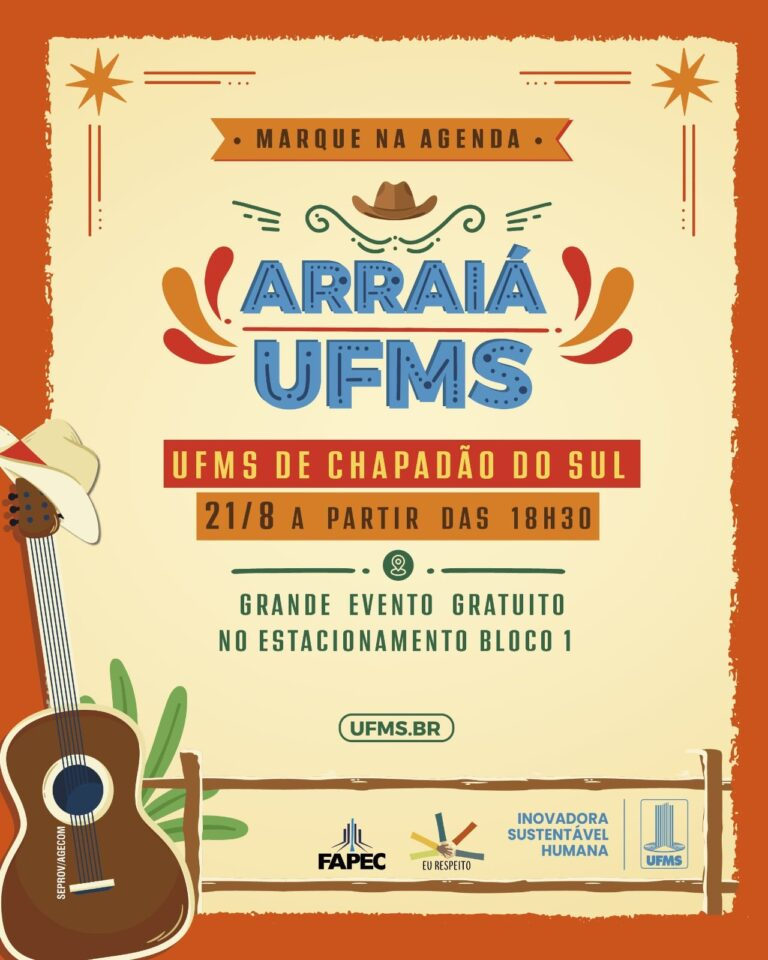 Ilustração da notícia Arraiá da UFMS movimenta Chapadão do Sul com evento gratuito nesta sexta-feira da MS Todo dia