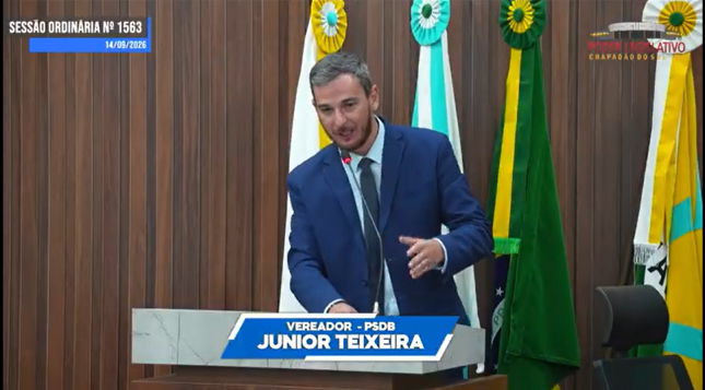 Ilustração da notícia Vereador Júnior Teixeira questiona quase R$ 700 milhões em obras da gestão de Chapadão do Sul: 'Cadê esse dinheiro'?