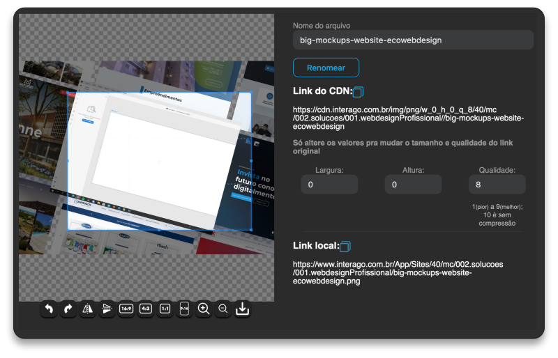 editor de imagens