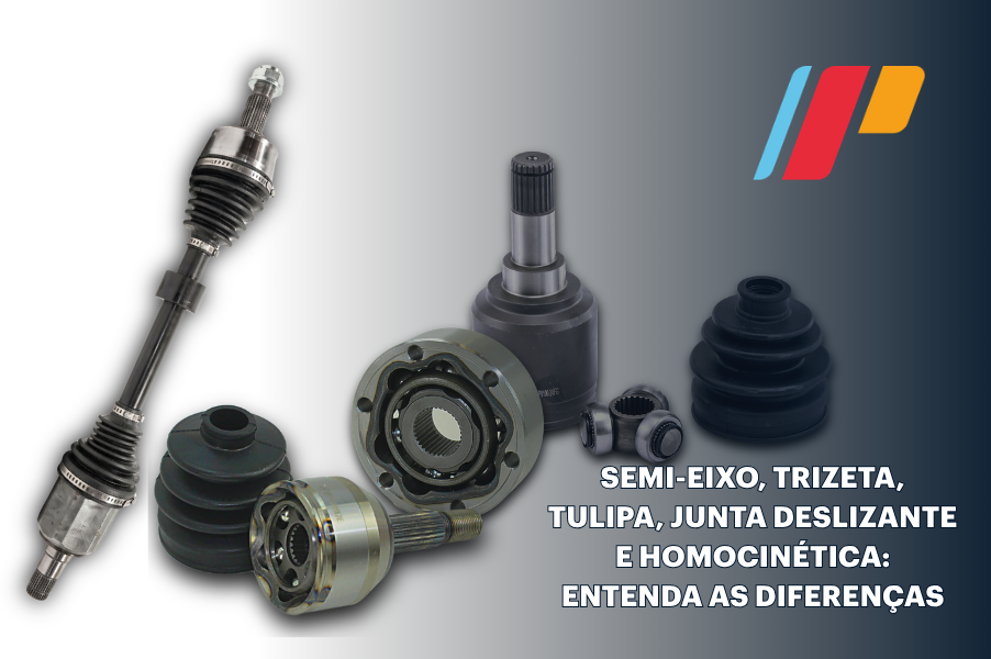 Imagem principal de Semi-eixo, trizeta, tulipa, junta deslizante e homocinética: entenda as diferenças