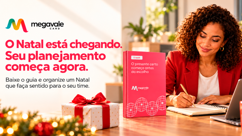 Imagem ilustrativa para o artigo Presente de Natal para colaboradores: como planejar em 7 passos da Megavale Card