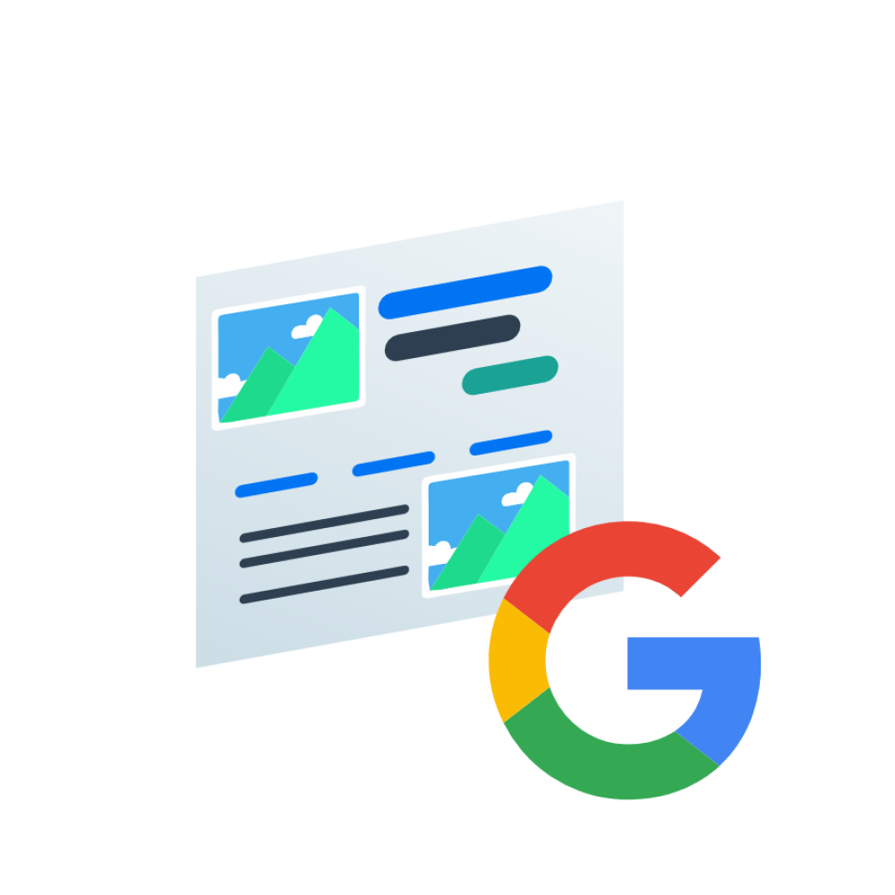 Criação de website com conteúdo baseado em pesquisas no Google