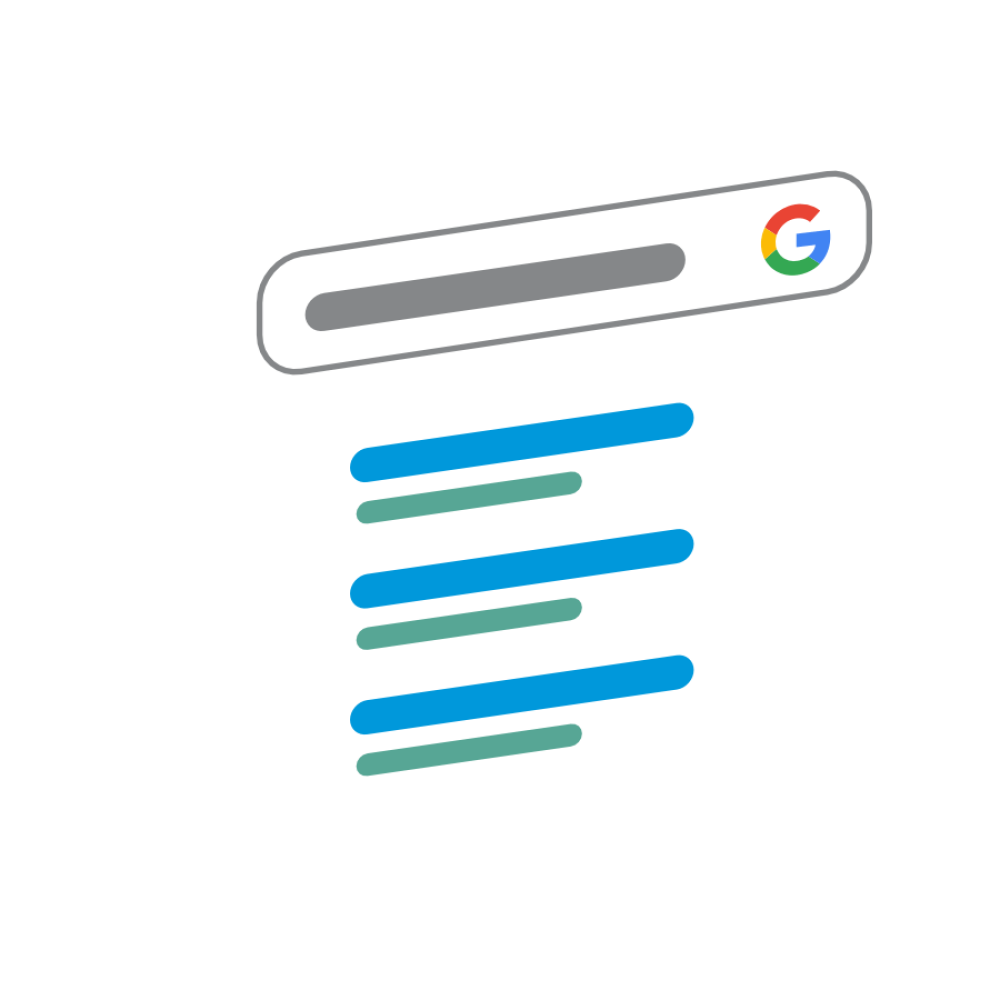 Criação de website com termos de pesquisa no Google
