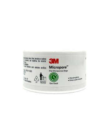 Imagem do produto Fita Micropore Bege 25 mm x 10 m 3M