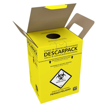 Imagem de Coletor de Materiais Perfurocortantes 3 L Descarpack