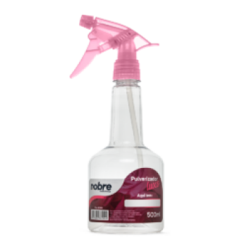 Imagem de Pulverizador Transparente 500 mL com Gatilho Floral Rosa – Nobre