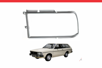 Imagem do produto Aro de Farol Cinza Lado Esquerdo para Ford Corcel e Belina II 1981/...