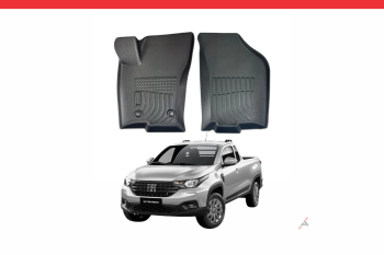 Imagem do produto Tapete Bandeja 2 Peças para Fiat Strada Cabine Simples 2020 a 2025