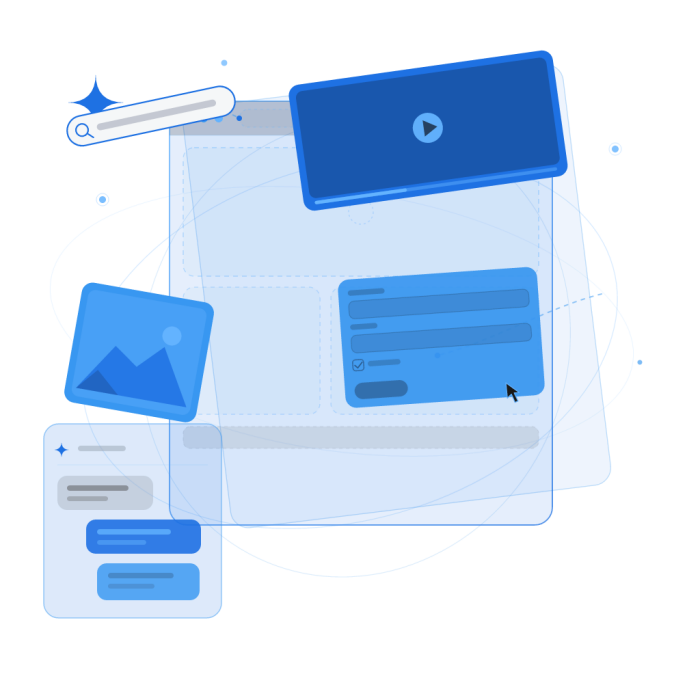 Ilustração: Criar site com IA — Eco Webdesign