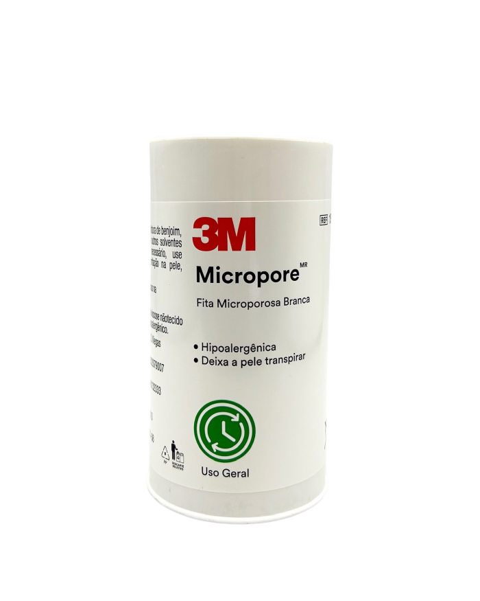 Imagem de Fita Micropore Branca 100 mm x 10 m 3M